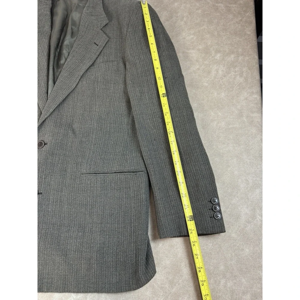 Bloomingdales Harris Tweed Blazer Unlined Mens 40L Sport Coat Wool Jacket Preppy